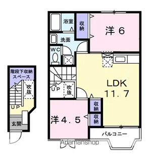 グランシャリオ【2階】の間取り