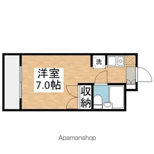 1Rの間取り画像