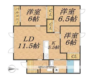 ALPHAⅢ【2階】の間取り