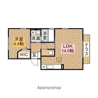 プライムコート【202号室】の間取り