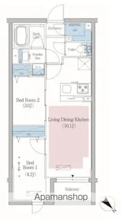 アーバネックス文京小石川【2階】の間取り