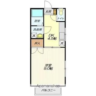 グリーンK’S【107号室】の間取り