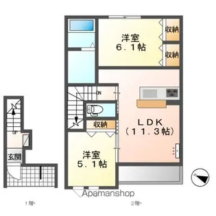 サンモール・リベラ【2階】の間取り