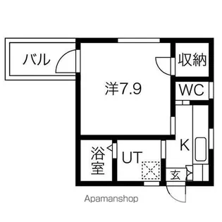 ル・ベリエ平安通【2階】の間取り