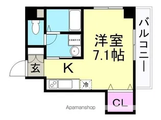 ベアーレ伸和【303号室】の間取り