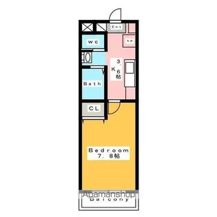 Kビル横山【1階】の間取り