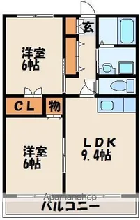 スクールビュー赤間【1階】の間取り
