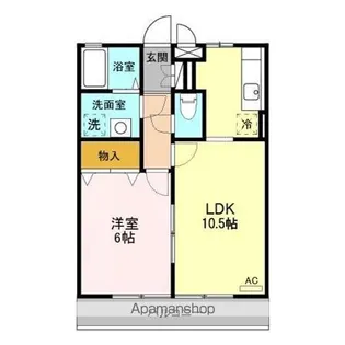 スクエアガーデン KAMAKURA BC【1階】の間取り