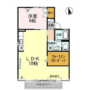 セジュール白山【1階】の間取り