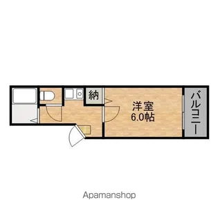 エトワールヴィルーR深江橋駅前【5階】の間取り