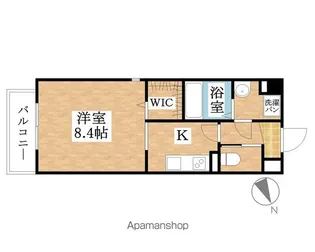 カーサタチバナ【201号室】の間取り