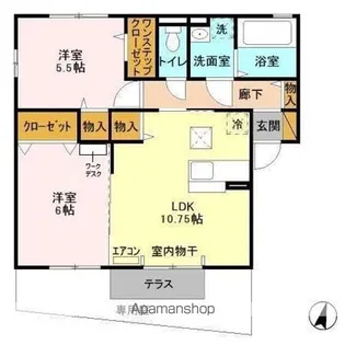グリーンリーブス【1階】の間取り