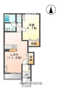 UN REVE Ⅲ(アンレーヴ スリー)【1階】の間取り