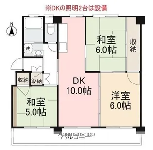 ヴィラ・アンソレイエ牟礼Ⅱ【206号室】の間取り