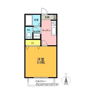 サン・FRIENDS雅【1階】の間取り