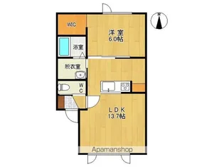 CONTENTO【1F1号室】の間取り