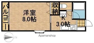 溜屋ハイツⅤ【2階】の間取り