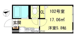 LE COCON 平井(ルココン平井)【1階】の間取り