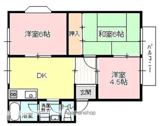 シティコーポ実兼【202号室】の間取り
