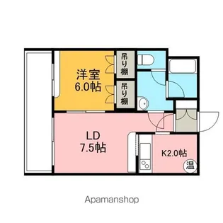 シティーアルファー【405号室】の間取り