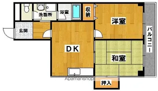コーポ新明【302号室】の間取り