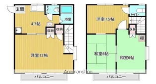コーポけやき【103号室】の間取り