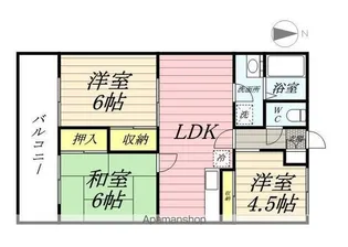 エクセルコート【2階】の間取り