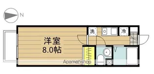 アンソレイユ【202号室】の間取り