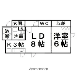 ウエストハウスⅡ【2階】の間取り