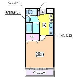 グリーンハウス【201号室】の間取り
