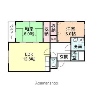 ジュビレ窪新(西館)【3階】の間取り