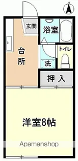 コーポラスCOMBO【101号室】の間取り