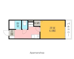 クレスト中町【203号室】の間取り