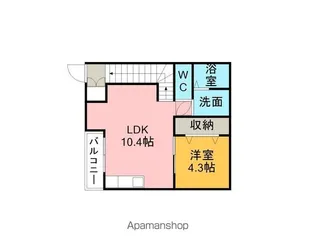 水の森ST弘法【2階】の間取り