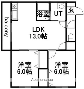 SEIRA白石本通 セイラ白石本通【4階】の間取り