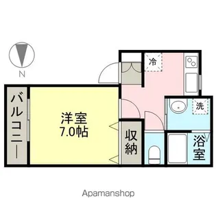 パークハウス鴨島Ⅱ【105号室】の間取り