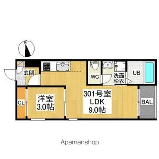 REGALEST名駅【3階】の間取り