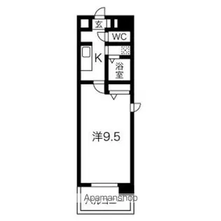 ラッフルズ東山【405号室】の間取り
