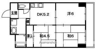 ハイクレスト宮之阪【2階】の間取り
