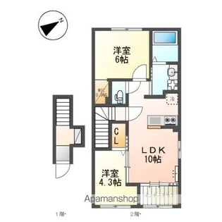 スカイセレーネ【2階】の間取り
