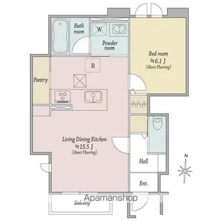 WINDSOR COURT【1階】の間取り