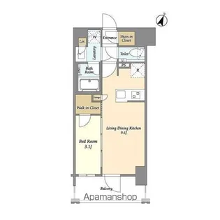 プライマル千葉駅前【8階】の間取り