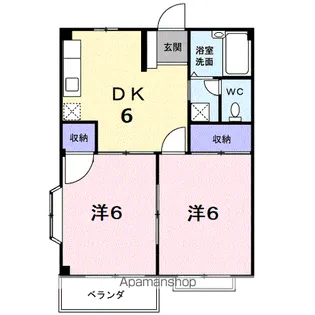 エルディム夢街【2階】の間取り
