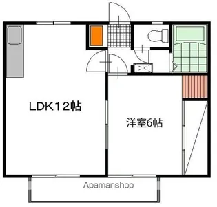 サンライフ大平【101号室】の間取り