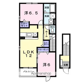 プラシード【2階】の間取り