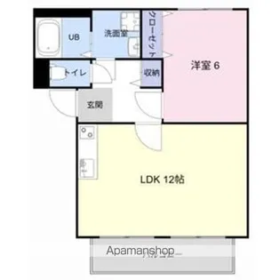 SURPLUS KITAHARA B【1階】の間取り