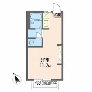 フレグランスランドCD【D202号室】の間取り