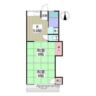 第二静和荘【2階】の間取り