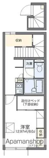 レオパレスカルミア住吉 A【210号室】の間取り