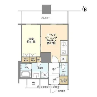 ザ・パークハウス西新宿タワー60【46階】の間取り